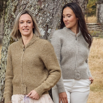 Gilet en laine pour femme en mohair et yack